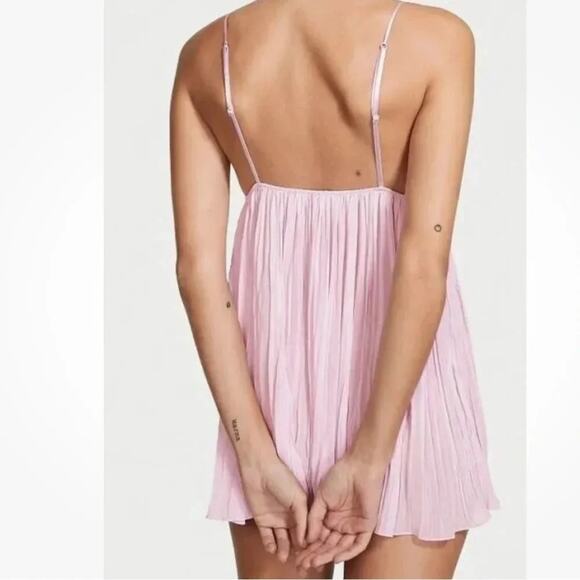 VICTORIAS SECRET VERY SEXY PLEATED BABYDOLL TEDDY SLIP LUSTY PINK SIZE S - Picture 6 of 9
